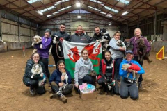 Claire and Honey with Team Wales for WAO