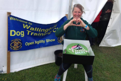 Winner of the silent auction for the amazing cake